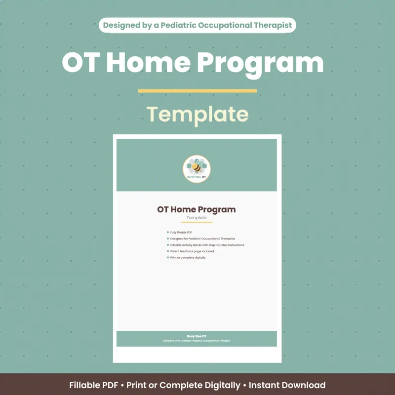 Home Program Template cover