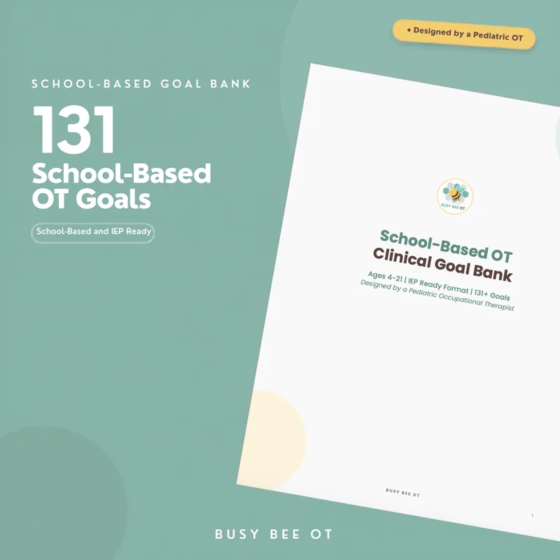 School-Based OT Goal Bank cover