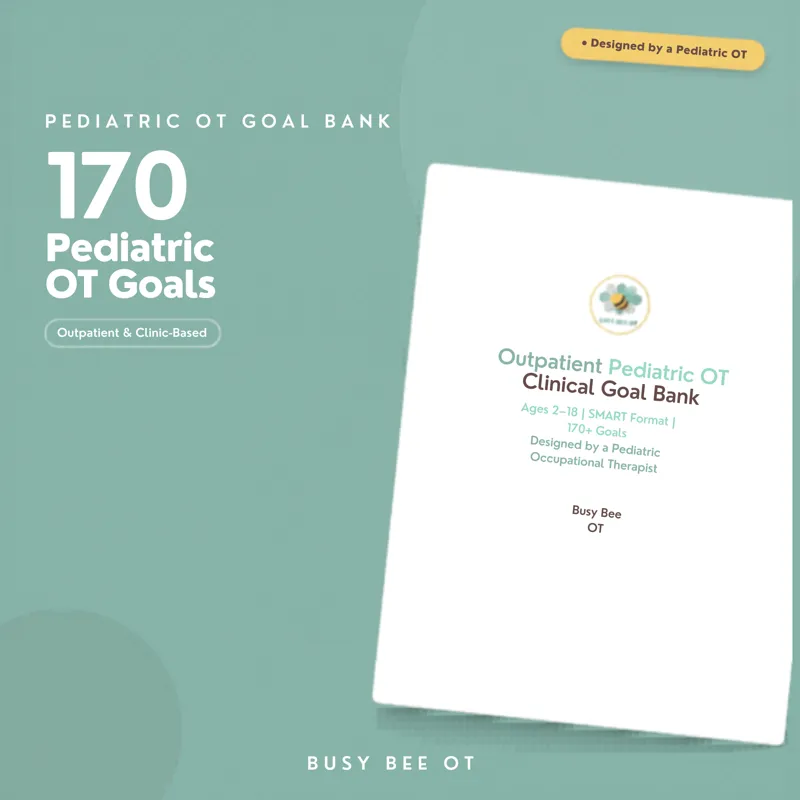 Pediatric OT Goal Bank cover